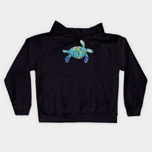 Cool turtle sea mandala t-shirt Kids Hoodie